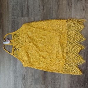 No Boundaries Floral Lace Tank Top
